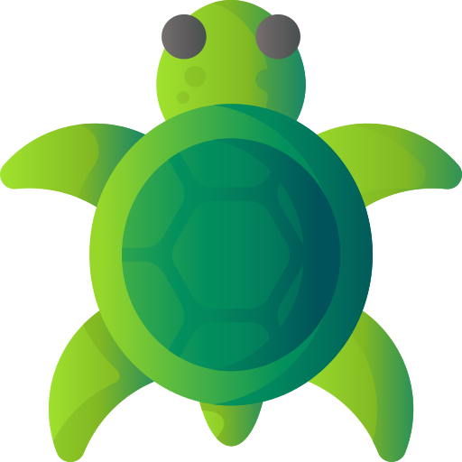 żółw 3D Basic Gradient ikona