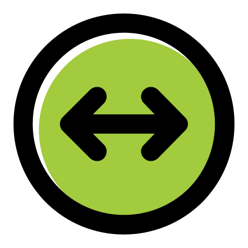 Two arrows Generic Color Omission icon