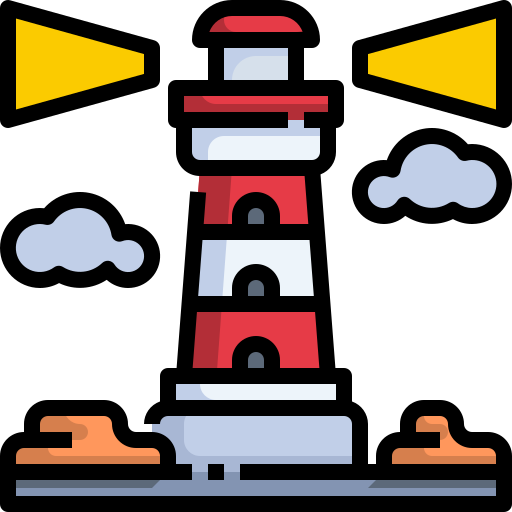 latarnia morska Justicon Lineal Color ikona