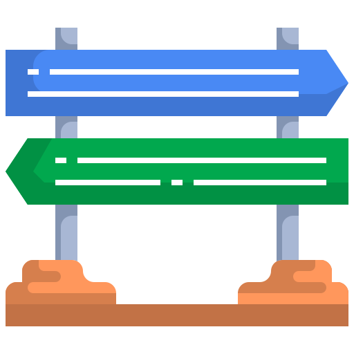 Signpost Justicon Flat icon