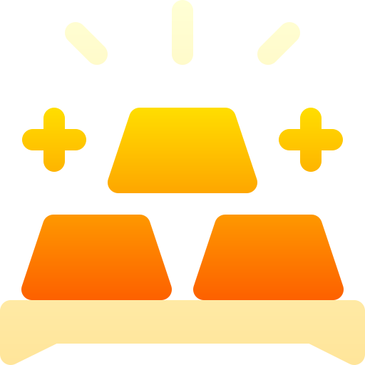 金のインゴット Basic Gradient Gradient icon