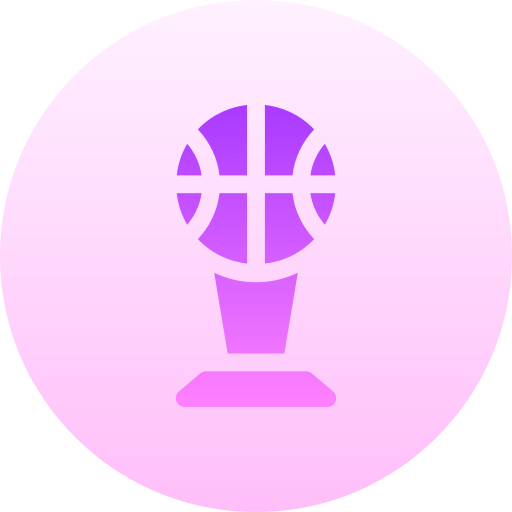 nagroda koszykówki Basic Gradient Circular ikona