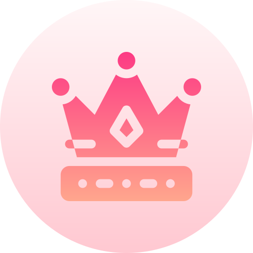 왕관 Basic Gradient Circular icon