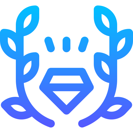 vincitore Basic Gradient Lineal color icona
