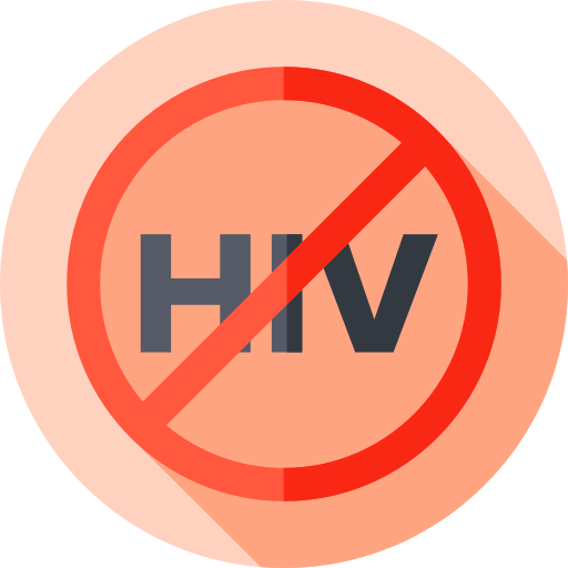 kein hiv Flat Circular Flat icon