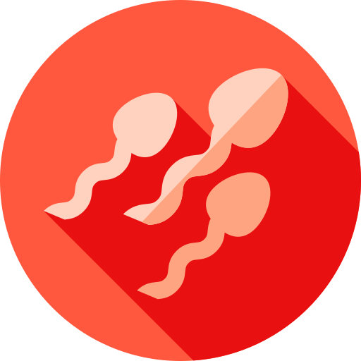 sperma Flat Circular Flat ikona