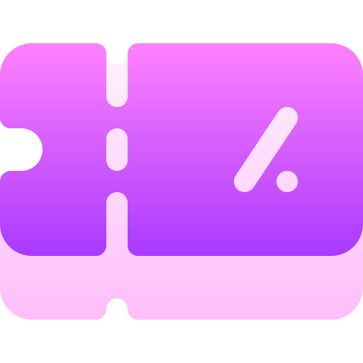 쿠폰 Basic Gradient Gradient icon