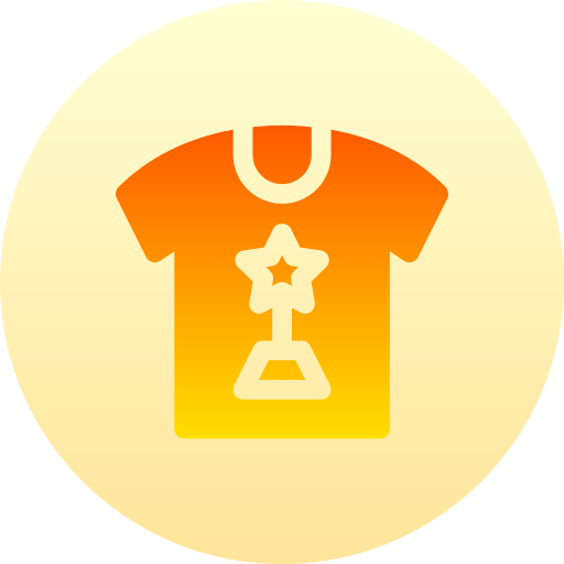 t-shirt Basic Gradient Circular icon