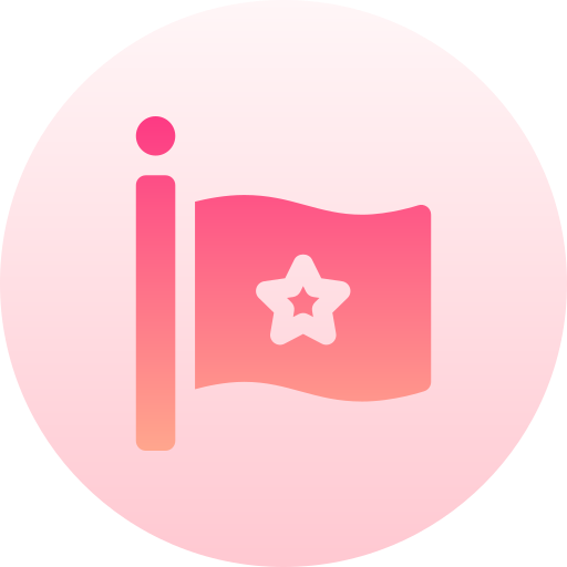 vlag Basic Gradient Circular icoon