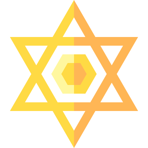 Star of david Basic Straight Flat icon