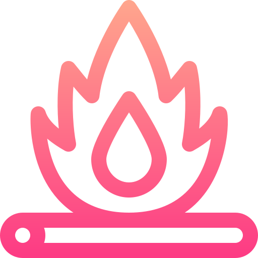 Campfire Basic Gradient Lineal color icon
