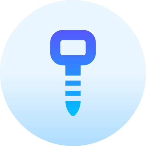 schroef Basic Gradient Circular icoon