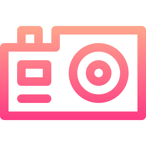 Camera Basic Gradient Lineal color icon