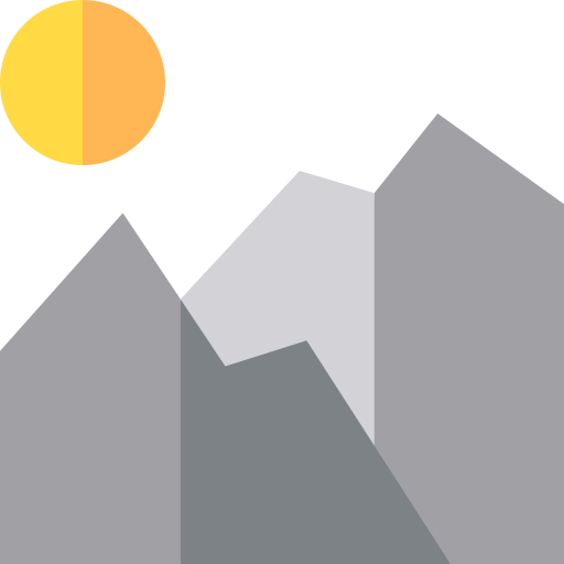 Mountain Basic Straight Flat icon