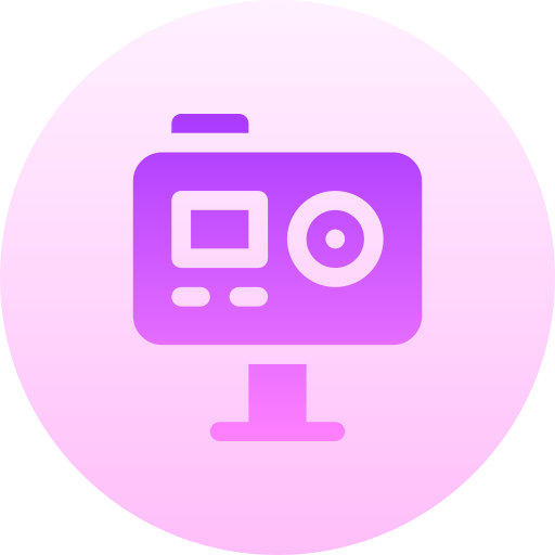 telecamera d'azione Basic Gradient Circular icona