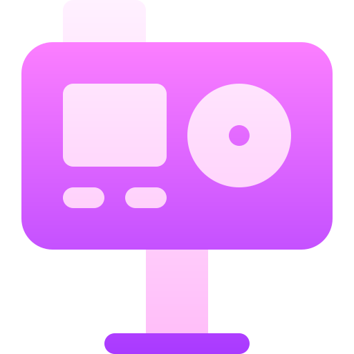kamera akcji Basic Gradient Gradient ikona
