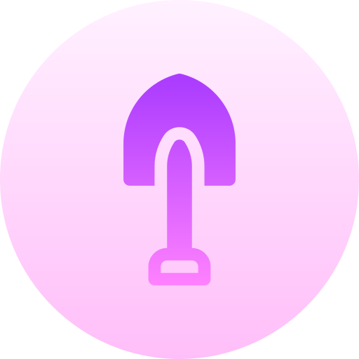 삽 Basic Gradient Circular icon