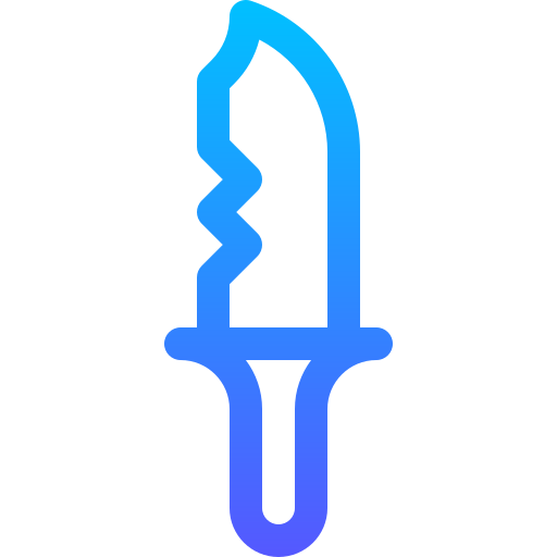 칼 Basic Gradient Lineal color icon