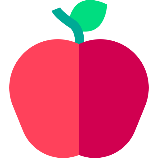 jabłko Basic Straight Flat ikona