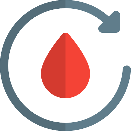 trasfusione di sangue Pixel Perfect Flat icona