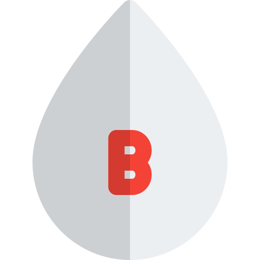 Blood type b Pixel Perfect Flat icon