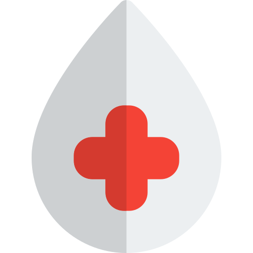 bank krwi Pixel Perfect Flat ikona