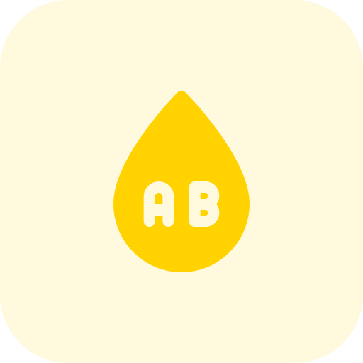 Blood type ab Pixel Perfect Tritone icon