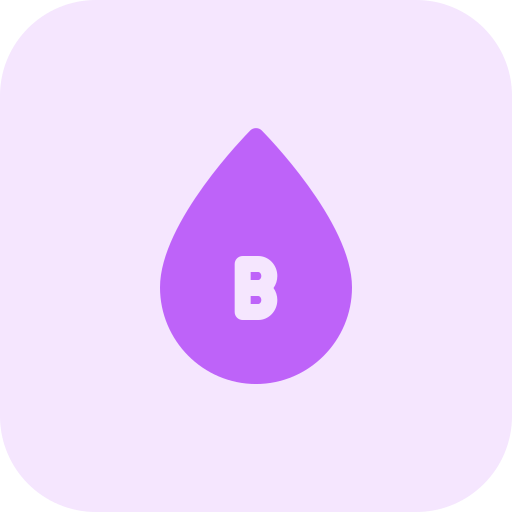 tipo de sangre b Pixel Perfect Tritone icono