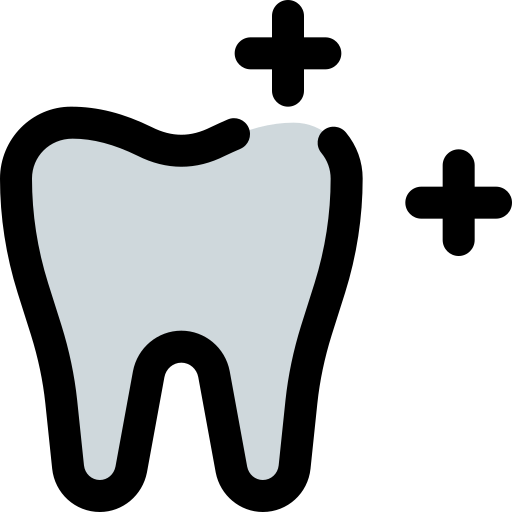 歯のホワイトニング Pixel Perfect Lineal Color icon