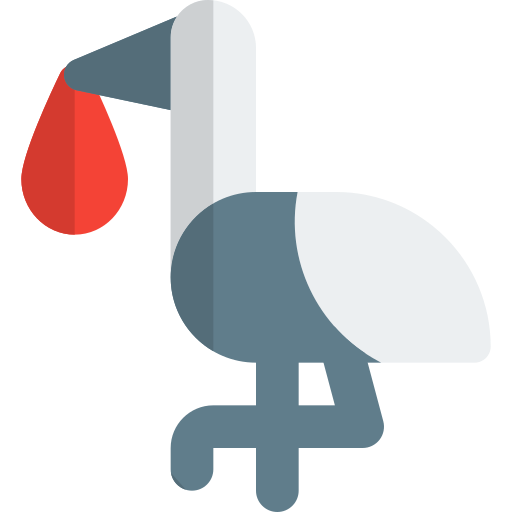 Stork Pixel Perfect Flat icon