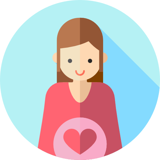 zwanger Flat Circular Flat icoon