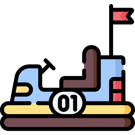 범퍼카 Special Lineal color icon