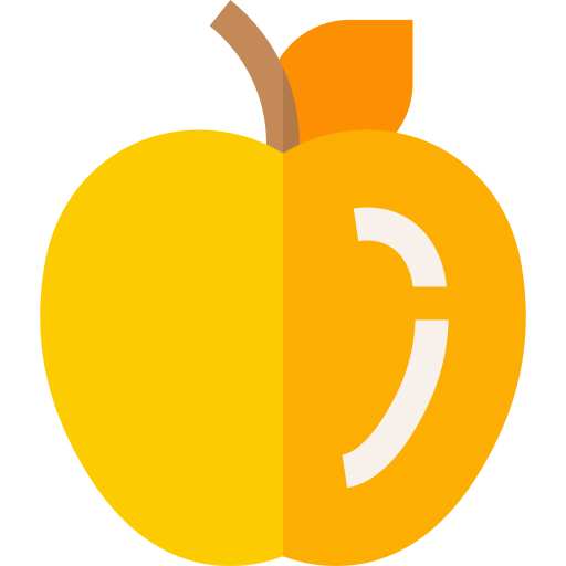 złote jabłko Basic Straight Flat ikona