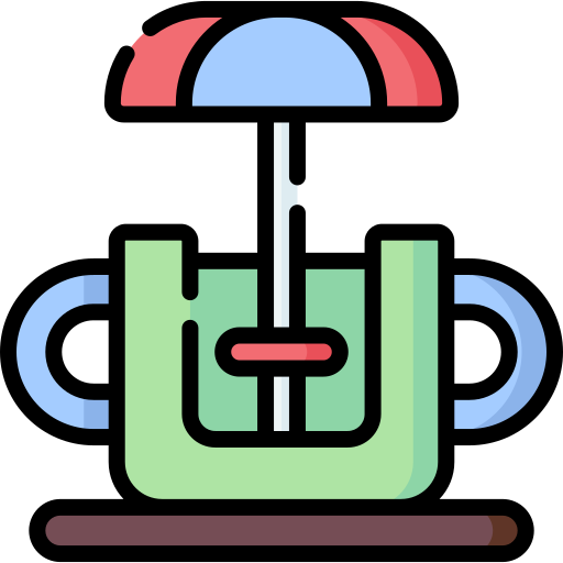Tea cup ride Special Lineal color icon
