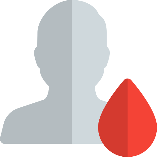 sangre Pixel Perfect Flat icono