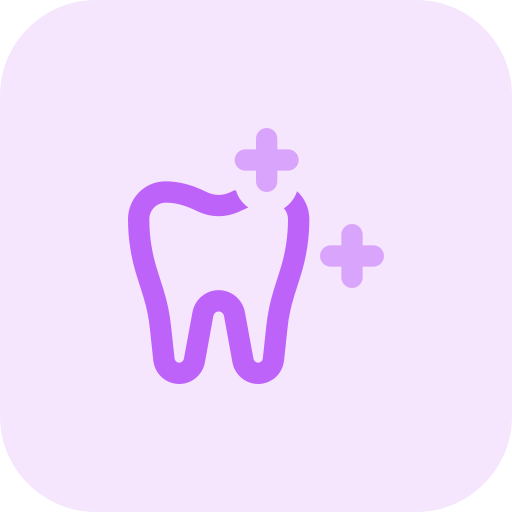 Tooth whitening Pixel Perfect Tritone icon