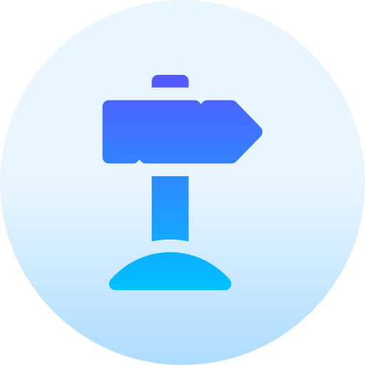 Signpost Basic Gradient Circular icon