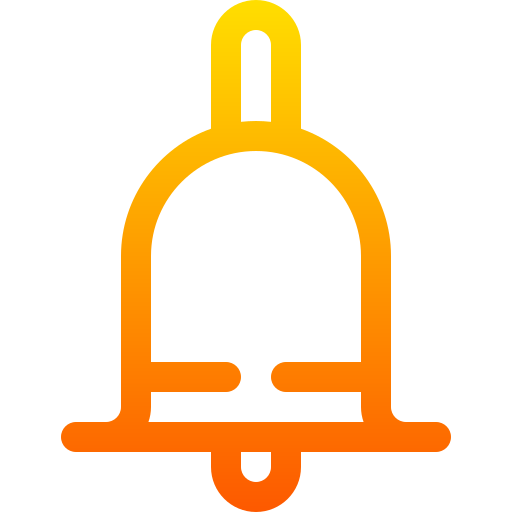 campana Basic Gradient Lineal color icono