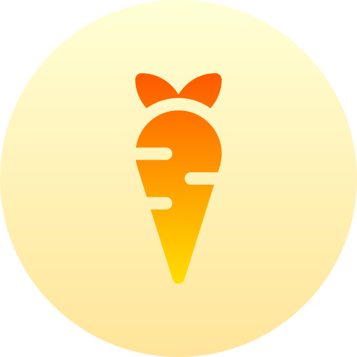 Carrot Basic Gradient Circular icon