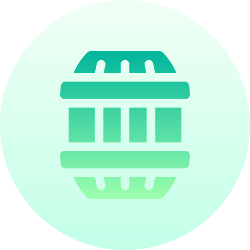 Barrel Basic Gradient Circular icon