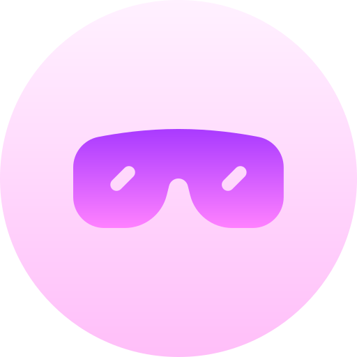 Glasses Basic Gradient Circular icon