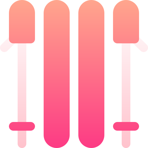 스키 타기 Basic Gradient Gradient icon
