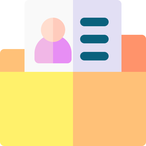 informacion personal Basic Rounded Flat icono