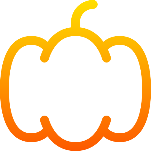 かぼちゃ Basic Gradient Lineal color icon