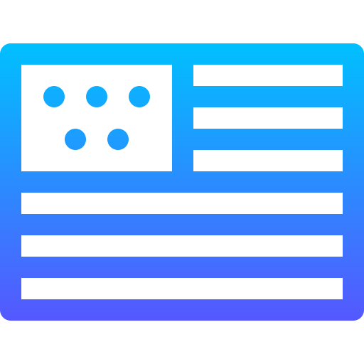 미국 Basic Gradient Lineal color icon