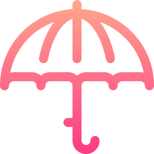 ombrello Basic Gradient Lineal color icona