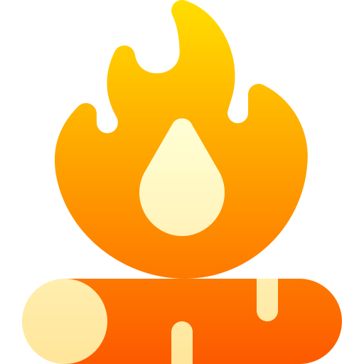たき火 Basic Gradient Gradient icon