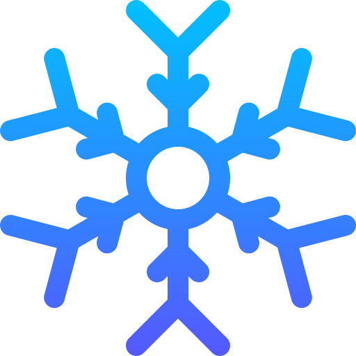 Snowflake Basic Gradient Lineal color icon
