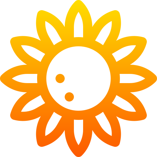 Sunflower Basic Gradient Lineal color icon