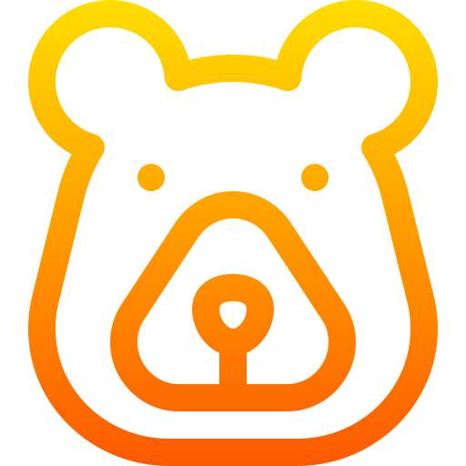곰 Basic Gradient Lineal color icon